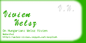 vivien welsz business card